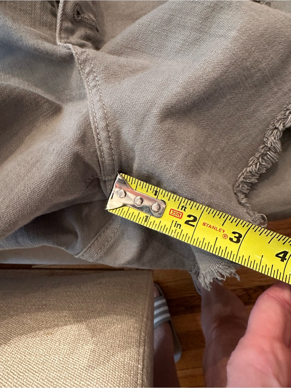 Distressed High-Rise Denim Shorts - Picture 4 of 5